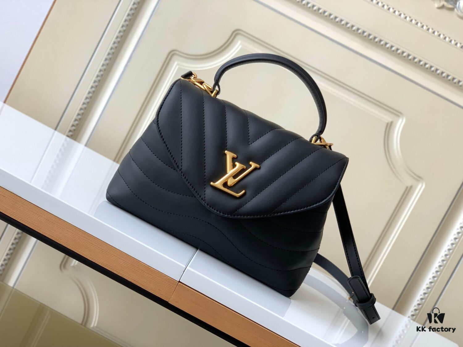 Louis Vuitton Hold Me Handbag in Black M21720 and White M21797 – New Wave Quilted Leather Collection