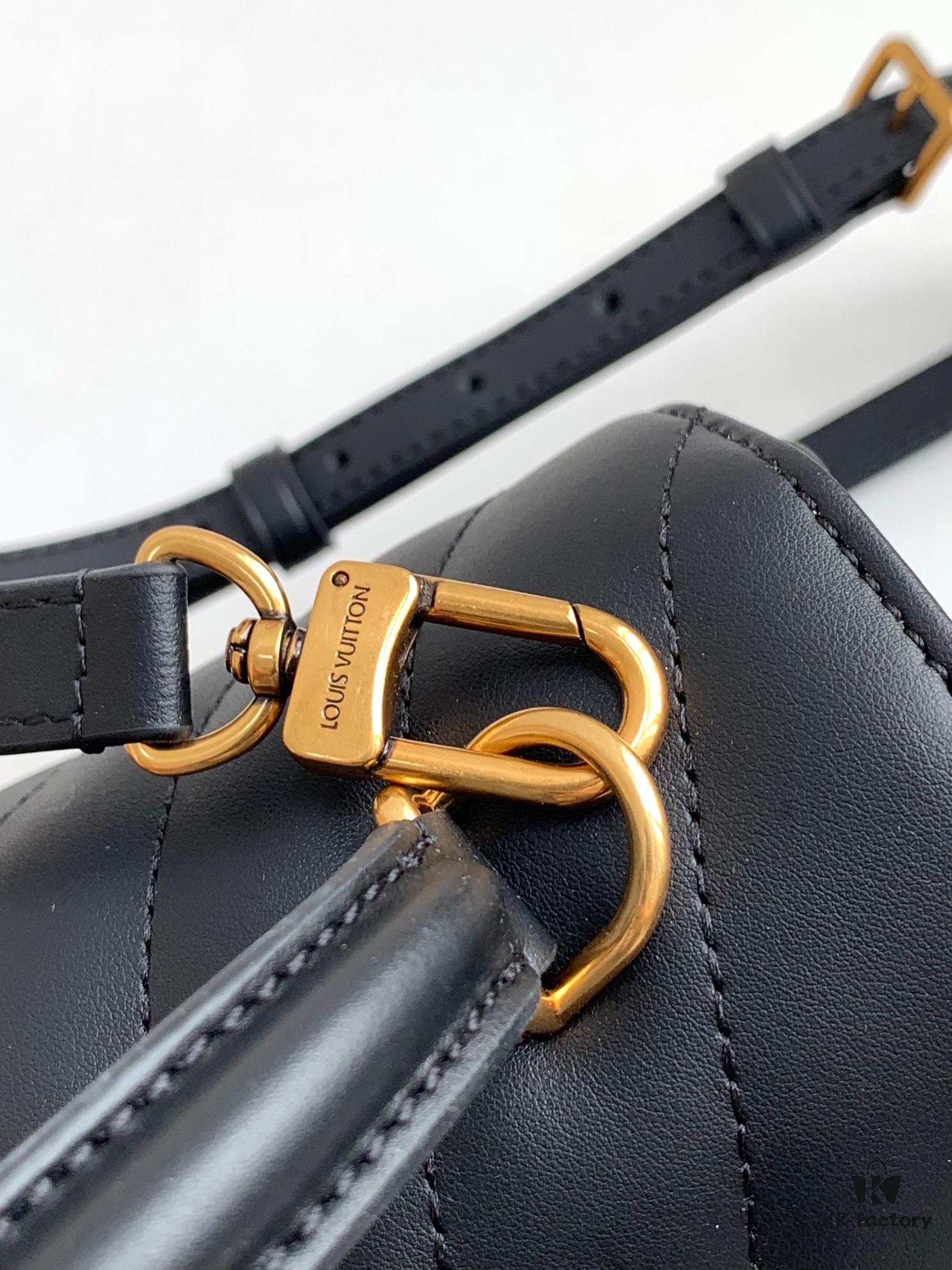 Louis Vuitton Hold Me Handbag in Black M21720 and White M21797 – New Wave Quilted Leather Collection