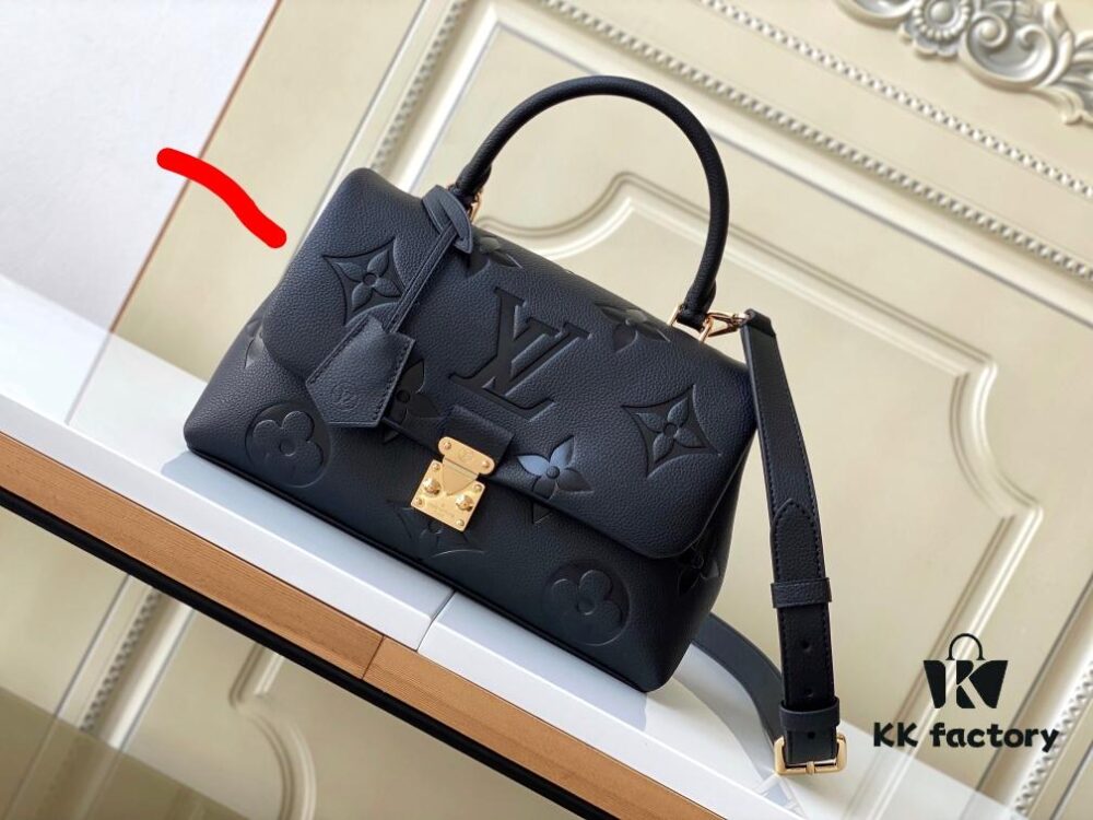 Price Adjustment [Haiyuan External Single Home Purchase] Large Size M45976 Black M46041 Apricot Print MADELEINE Louis Vuitton New Madeleine Medium Handbag in Monogram Empreinte Embossed Leather