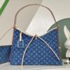 Louis Vuitton M46855 Blue Denim Shopping Bag Series M46197 CarryAll Medium Handbag