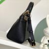 M22914 Black Lock It MM Bag in Refined Taurillon Leather with Gold-Tone Hardware