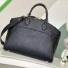 M22914 Black Lock It MM Bag in Refined Taurillon Leather with Gold-Tone Hardware