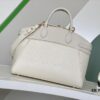 M23061 White Lock It MM Bag in Refined Taurillon Leather