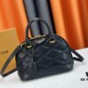 Model: M23666 Shell Bag 💋💋 This Alma BB Handbag Draws Inspiration from the Diamond-Quilted Lining of Louis Vuitton's Rigid Trunks