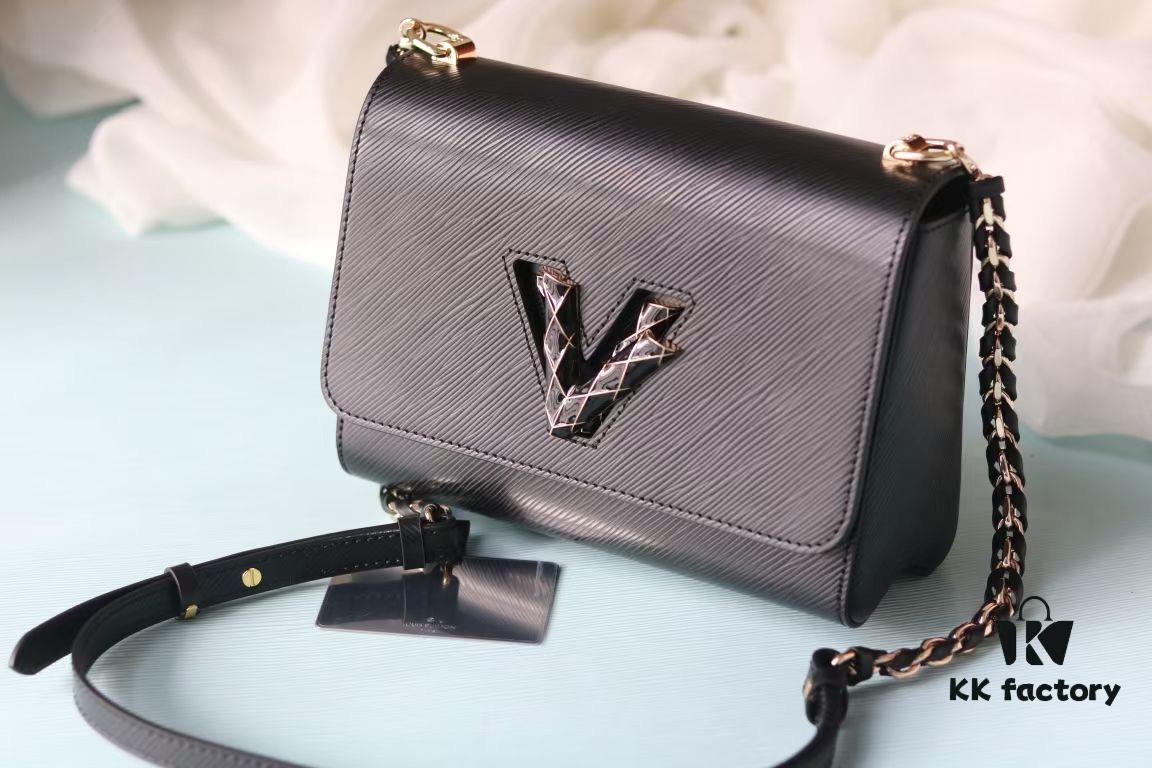 693078206e68136f4d9a68b9 Top Quality Original LV Twist Medium Handbag in Epi Grained Leather