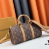 M46271 Black Flower Orange Chain, Denim Blue, M31044 Orange, M11542 Classic Flower, M24849 Classic Flower Color Chrysanthemum This Keepall 25 Bag Features Monogram Eclipse Reverse Denim Canvas, an Elegant Reinterpretation of Louis Vuitton's Iconic Pattern