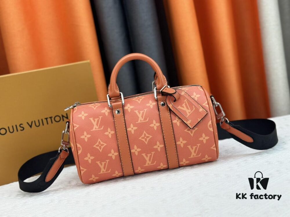 M46271 Black Floral Orange Chain, Denim Blue, M31044 Orange, M11542 Monogram, M24849 Multicolored Daisy Keepall 25