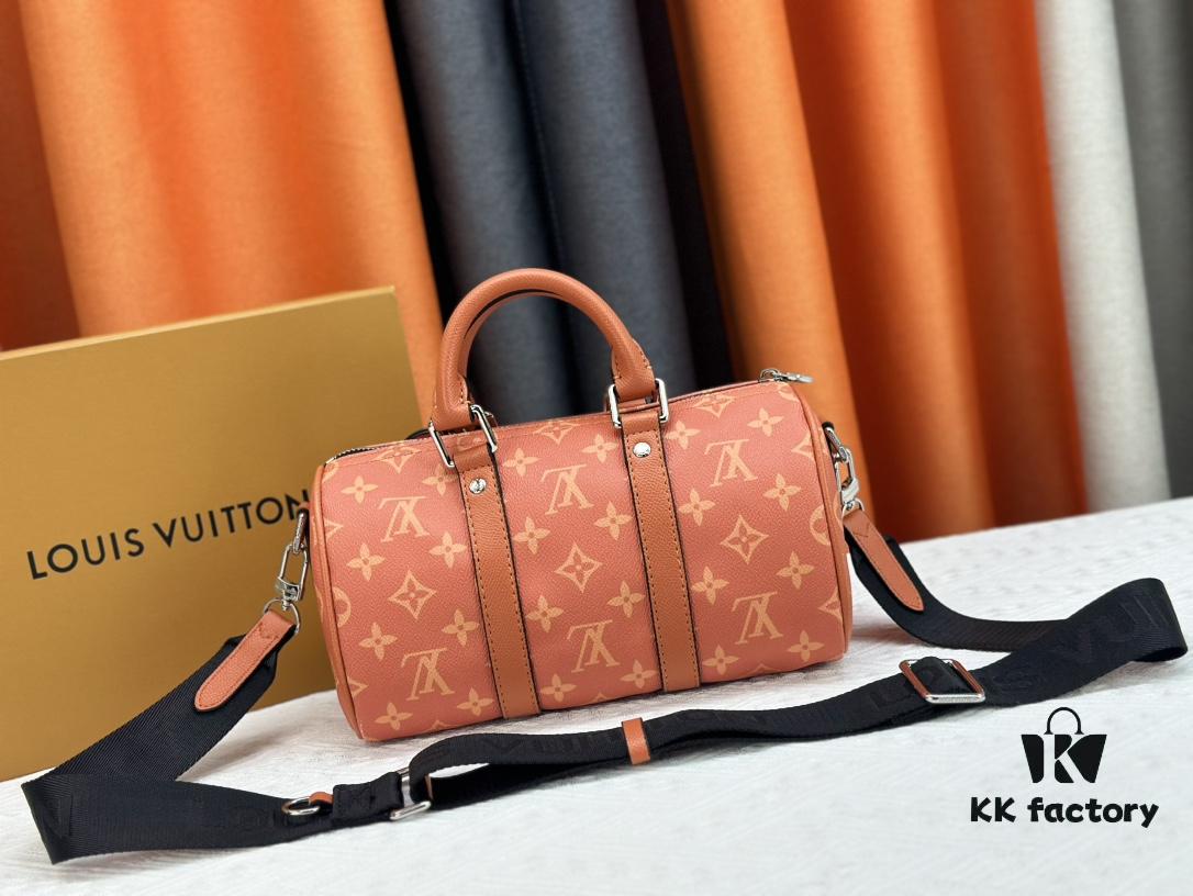 M46271 Black Floral Orange Chain, Denim Blue, M31044 Orange, M11542 Monogram, M24849 Multicolored Daisy Keepall 25