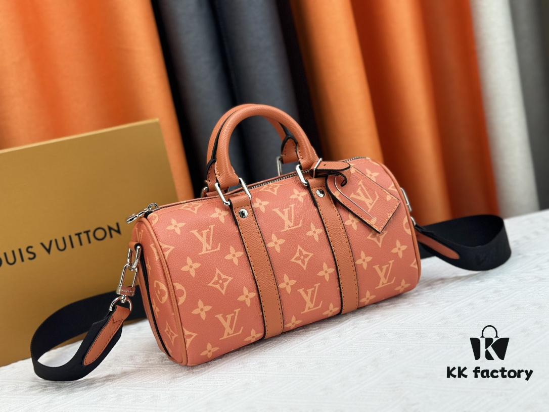 M46271 Black Floral Orange Chain, Denim Blue, M31044 Orange, M11542 Monogram, M24849 Multicolored Daisy Keepall 25