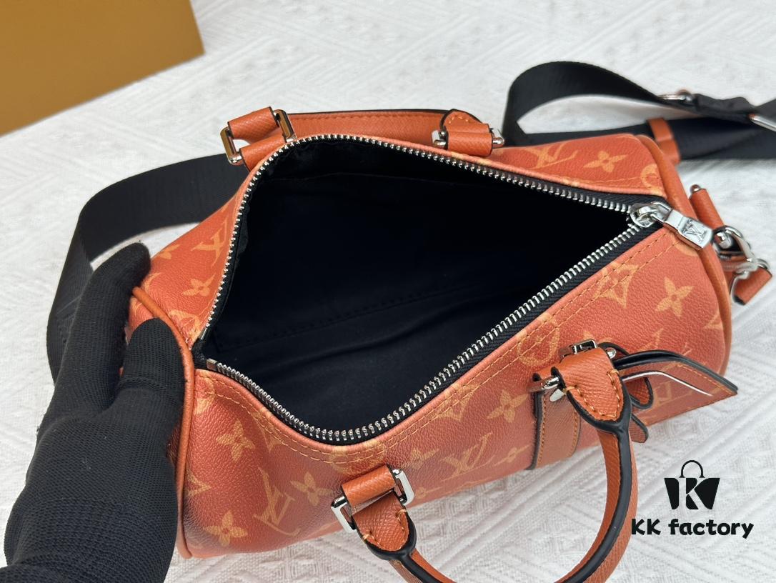 M46271 Black Floral Orange Chain, Denim Blue, M31044 Orange, M11542 Monogram, M24849 Multicolored Daisy Keepall 25