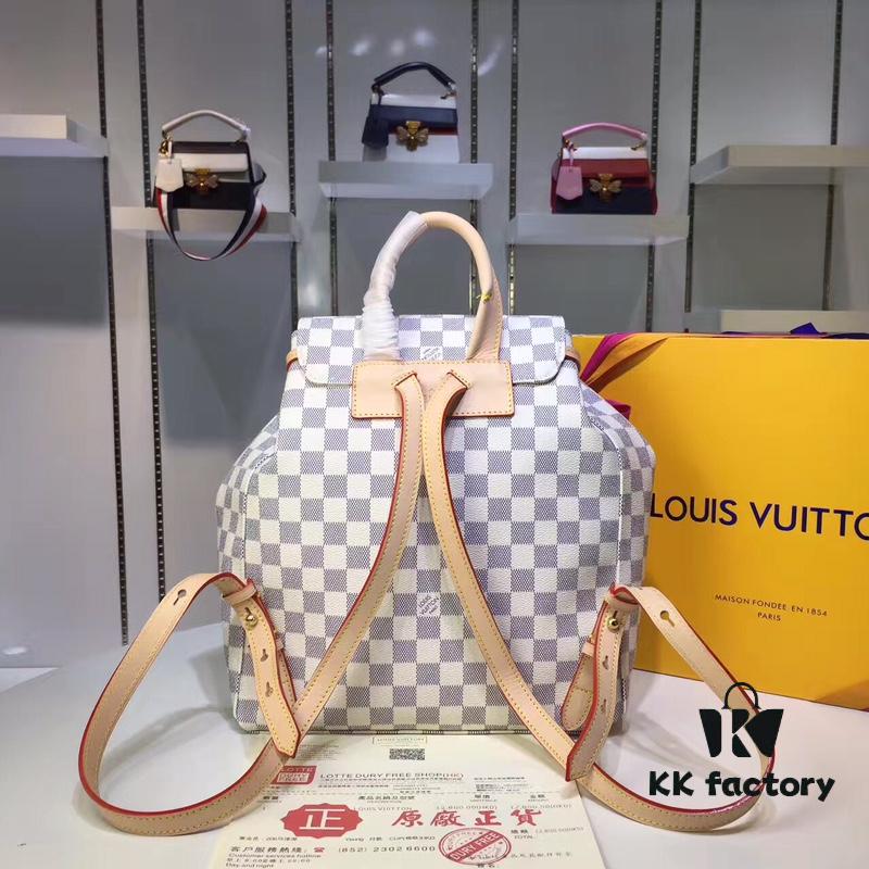 Factory Price N41578 Reading Glasses Bucket Backpack! Stylish and Functional Sperone Backpack for Women Made of Damier Azur Canvas, the Perfect Urban Companion