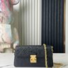 Top-tier Original Order Exclusive Real Shot M82637 Black Full Leather Embossed Wallet On Chain Metis Chain Bag M82836 82637 Black Embossed