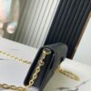 Top-tier Original Order Exclusive Real Shot M82637 Black Full Leather Embossed Wallet On Chain Metis Chain Bag M82836 82637 Black Embossed