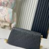 Top-tier Original Order Exclusive Real Shot M82637 Black Full Leather Embossed Wallet On Chain Metis Chain Bag M82836 82637 Black Embossed