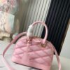 Top Quality Original Design Exclusive Real Shot M24453 Pink Quilted Full Leather Alma BB Shell Handbag
