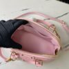Top Quality Original Design Exclusive Real Shot M24453 Pink Quilted Full Leather Alma BB Shell Handbag