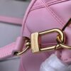 Top Quality Original Design Exclusive Real Shot M24453 Pink Quilted Full Leather Alma BB Shell Handbag
