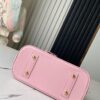 Top Quality Original Design Exclusive Real Shot M24453 Pink Quilted Full Leather Alma BB Shell Handbag
