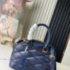 Top Quality Original Design Exclusive Real Shot M23666 Deep Blue Diamond Quilted Full Leather Clam Shell Bag Series Alma BB Handbag