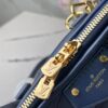 Top Quality Original Design Exclusive Real Shot M23666 Deep Blue Diamond Quilted Full Leather Clam Shell Bag Series Alma BB Handbag