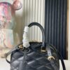 Top-tier Original Stock Exclusive Real Photos M83048 Black Diamond-quilted Full Leather Alma BB Clutch Bag