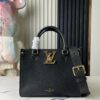 Top-Quality Original Order Exclusive Real Shot M22311 Black Full Leather Square Bag Series Lock & Go Handbag M23637