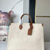 Top-Grade Full-Grain Leather, Exclusive Real Photos: M45933 White Beige Matelassé, Mama Bag Series M45081 Milky White M44925 Black Size: 41.0 x 34.0 x 19.0 cm Louis Vuitton Onthego Large Tote