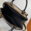 Petit Palais Handbag in Grained Leather with Monogram Flower and LV Initials