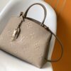 Petit Palais Handbag in Grained Leather with Monogram Flower Embossing
