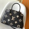 Petit Palais Handbag in Grained Leather with Oversized Monogram Flower and LV Initials