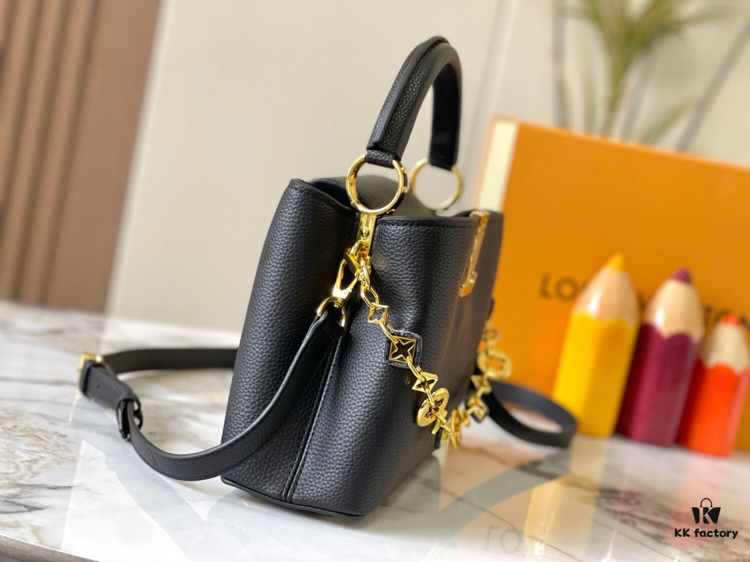 Top Quality Guangzhou Stock M14971 Black Capucines BB Bag