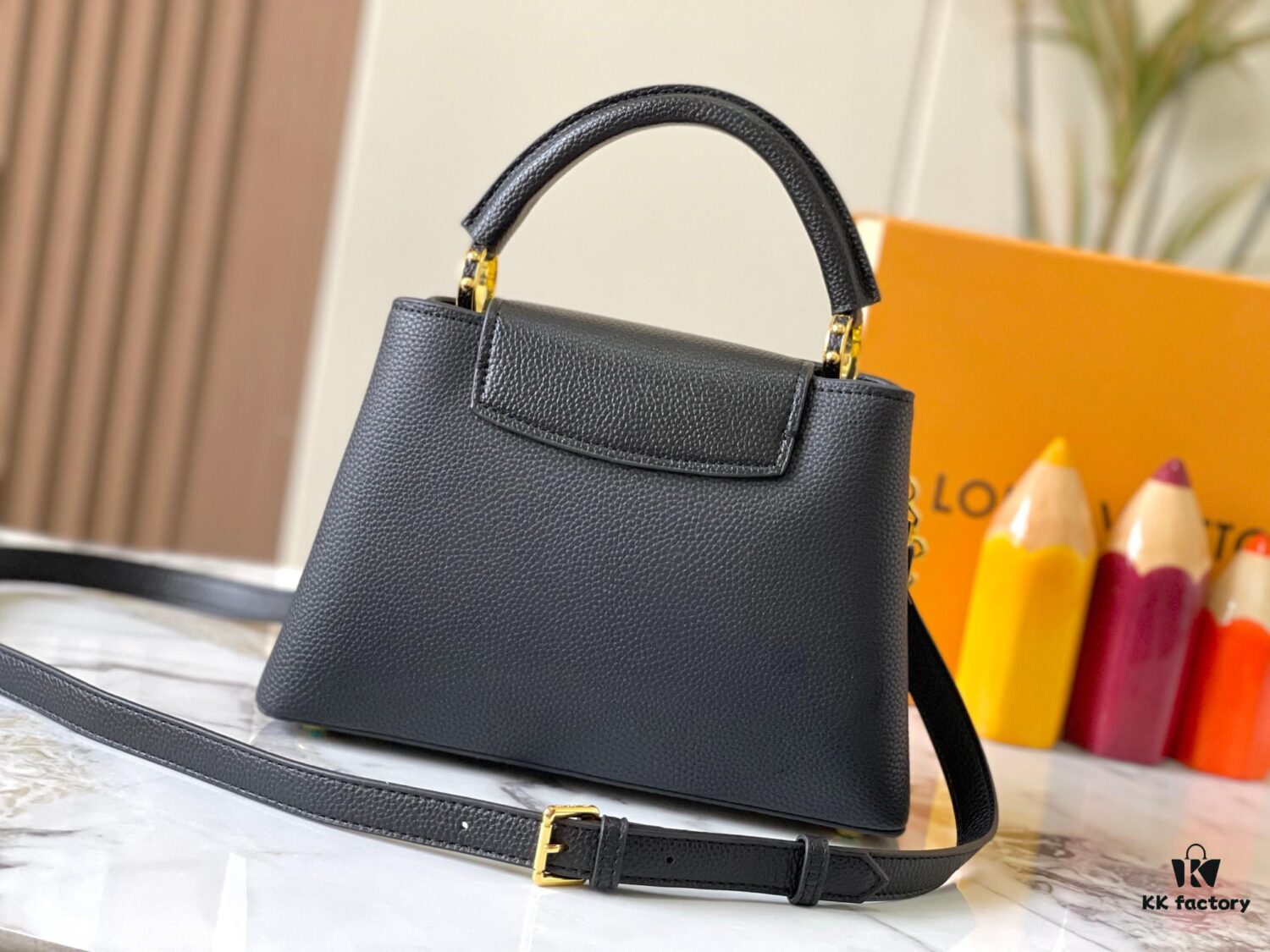 Top Quality Guangzhou Stock M14971 Black Capucines BB Bag