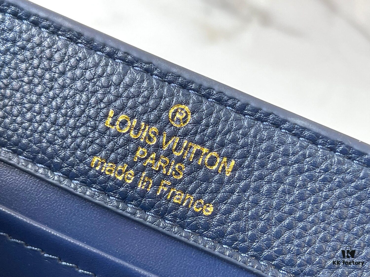 Guangzhou Stock Top Original M14393 Blue Capucines East West Mini Handbag