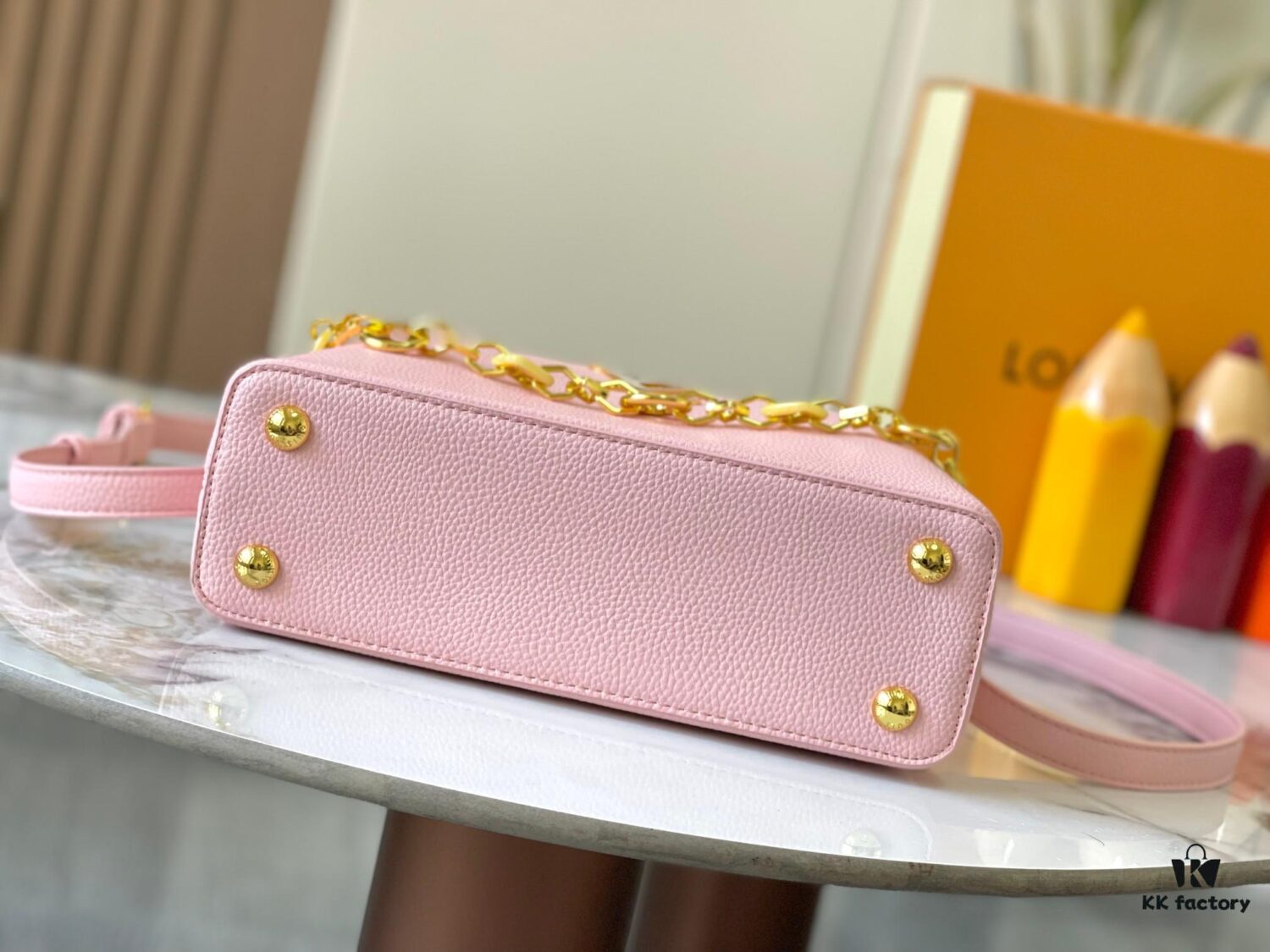 Guangzhou Stock Top Original M14971 Pink Capucines BB Handbag