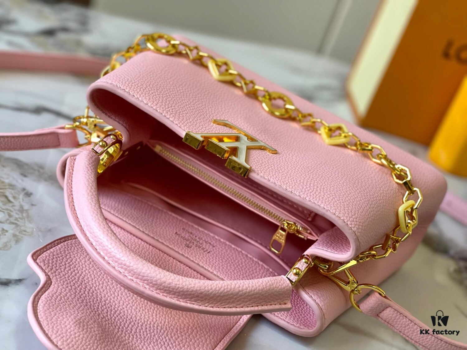 Guangzhou Stock Top Original M14971 Pink Capucines BB Handbag