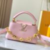 Guangzhou Stock Top Quality Original M14393 Pink Capucines East West Mini Handbag