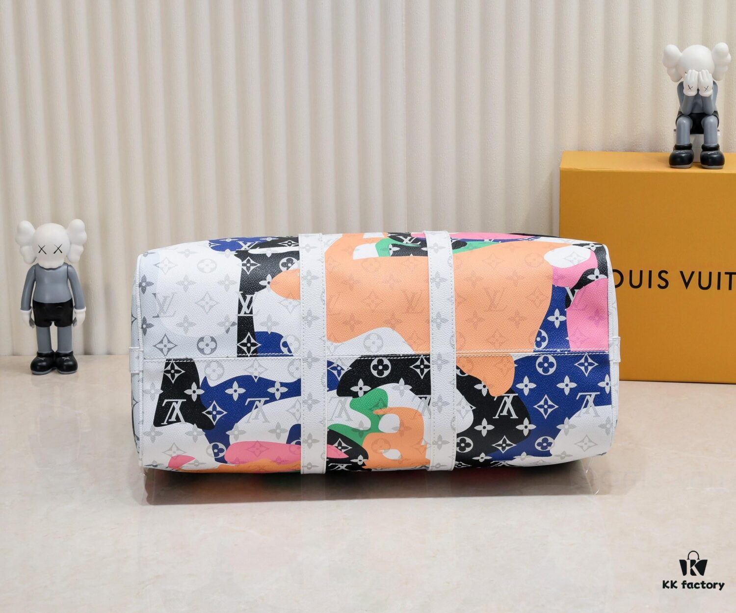 Keepall Bandoulière 45 Travel Bag in Monogram Coated Canvas and Cowhide Leather