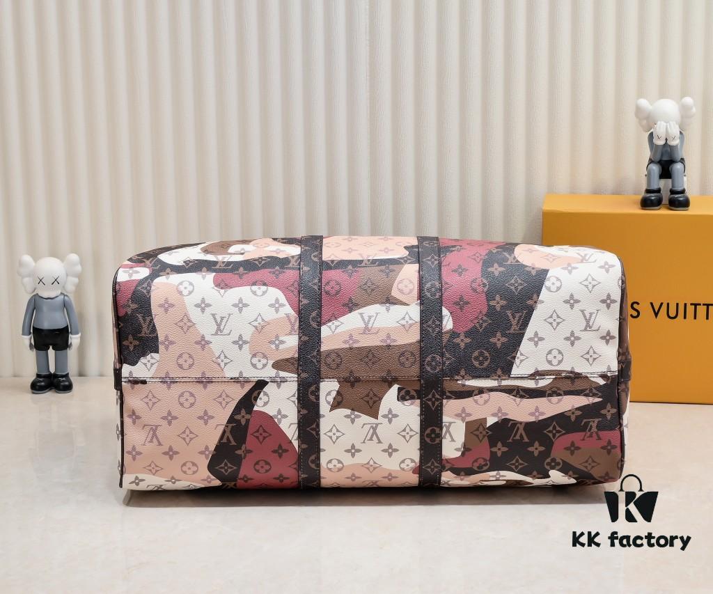 LV Portrait Collection Keepall Bandoulière 55 Travel Bag