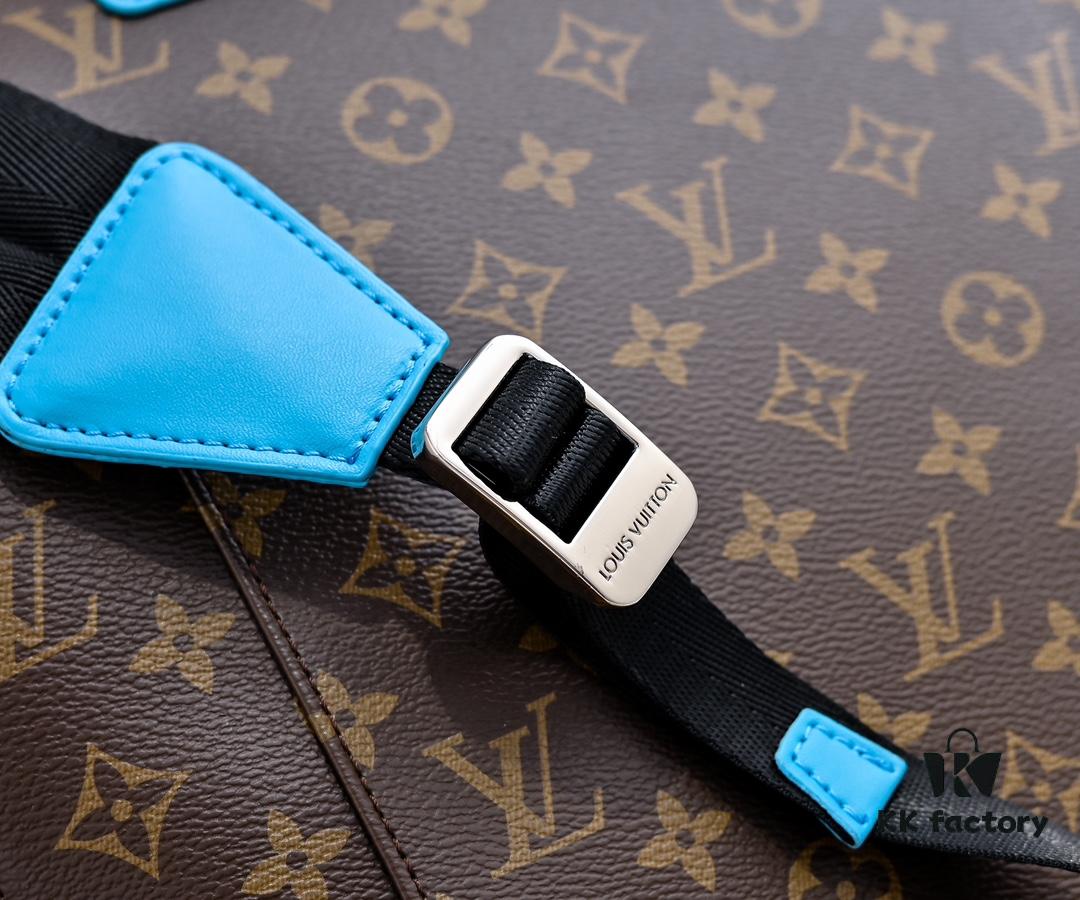 Louis Vuitton Colormania Collection Christopher Medium Backpack M12729 Monogram Blue and M13202 Monogram Ochre 41379