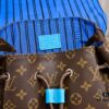 Louis Vuitton Colormania Collection Christopher Medium Backpack M12729 Monogram Blue and M13202 Monogram Ochre 41379