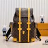 LV Colormania Christopher Medium Backpack M12729 in Classic Blue and M13202 in Earthy Yellow 41379