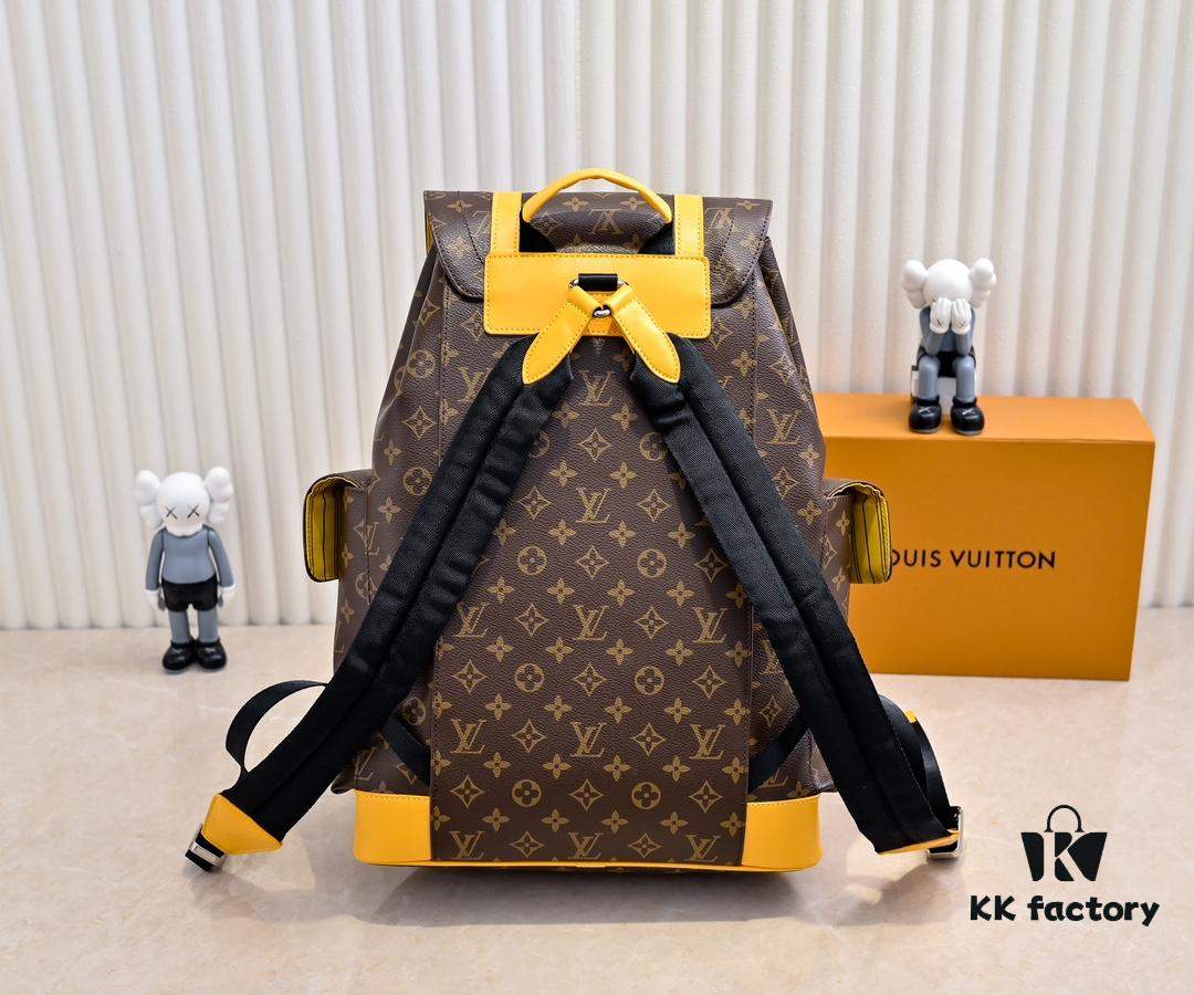 LV Colormania Christopher Medium Backpack M12729 in Classic Blue and M13202 in Earthy Yellow 41379