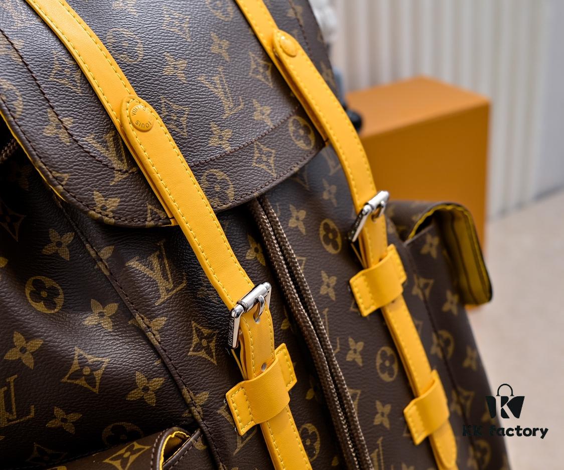 LV Colormania Christopher Medium Backpack M12729 in Classic Blue and M13202 in Earthy Yellow 41379