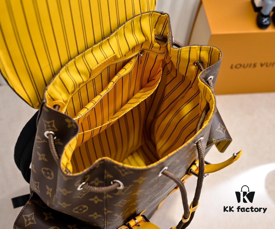 LV Colormania Christopher Medium Backpack M12729 in Classic Blue and M13202 in Earthy Yellow 41379