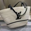 LV Summer New Arrival Woven Bag, Large-Capacity Tote, Vacation Beach Bag, Shoulder Bag 40.28