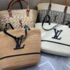 LV Summer New Arrival Woven Bag, Large-Capacity Tote, Vacation Beach Bag, Shoulder Bag 40.28