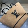 LV Summer New Arrival Woven Bag, Large-Capacity Tote, Vacation Beach Bag, Shoulder Bag 40.28