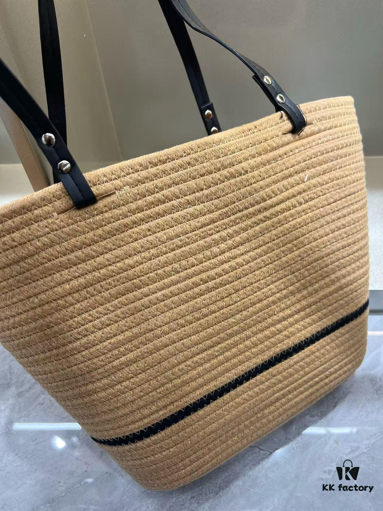 LV Summer New Arrival Woven Bag, Large-Capacity Tote, Vacation Beach Bag, Shoulder Bag 40.28