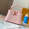 Upgraded M23082 Pink - Full Leather Cap, Na Ying Collection, Qixi Limited Edition / Mini Capucines BB Bag
