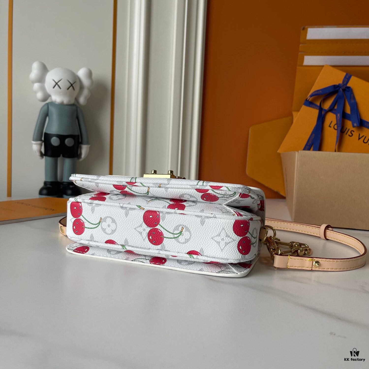 Upgraded Version 190 [Official Latest Model, Accurate Color Match] Cherry Chain Bag Underarm Bag with Exclusive Sticker